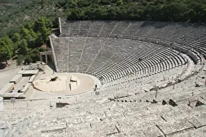 Theater Prints: Greek Art. Epidaurus Theater. Peloponnese. Greece
