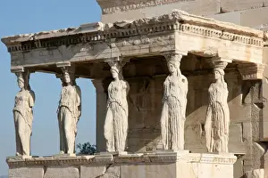 Greek Art. Erechtheion. Porch of the Caryatids. Acropolis