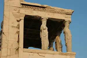 Greek Art. Erechtheion. Porch of the Caryatids. Acropolis