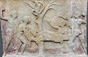 Images Dated 4th March 2012: Greek art. A gift for the god of healing. Macedonia. Asklepi