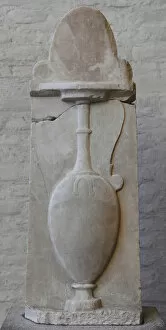 Greek art. Grave relief of Paramythion with a vase for weddi