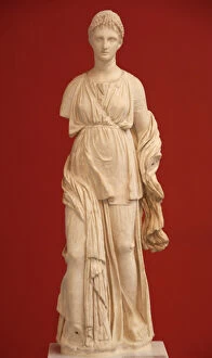 Images Dated 14th June 2007: Greek Art. Greece. Artemis statue carved in Parian marble