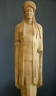 Curl Collection: Greek Art. Kore. VI century B. C