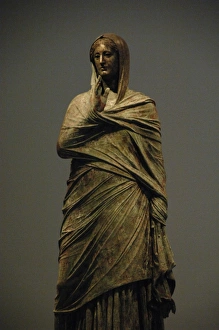 Images Dated 14th June 2007: Greek Art. The lady of Kalymnos. Bronze statue