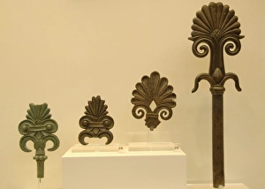 Images Dated 6th June 2007: Greek Art. Palmette with floral decoration that adorned the