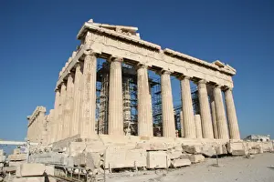 Democracy Prints: Greek Art. Parthenon (447-438 BC). Acropolis. Athens. Attica