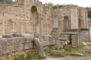 Foundations Prints: Greek Art. Phidias Workshop ruins. Olympia. Greece