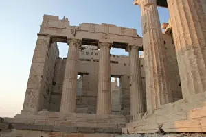 Sites Prints: Greek Art. The Propylaea. Acropolis. Athens. Attica. Centra