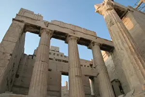 Greek Art. The Propylaea. Acropolis. Athens. Attica. Centra