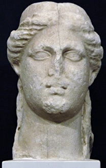 Images Dated 10th August 2007: GREEK ART. REPUBLIC OF ALBANIA. Bust of Demeter, III-II cent
