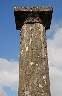 Abacus Prints: Greek Art. Sanctuary of Olympia. Doric column at the Palaest