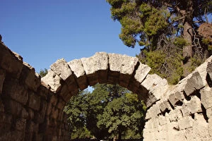 Images Dated 25th August 2005: Greek Art. Sanctuary of Olympia. Entrance to olympic stadium