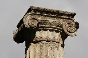 Olympia Prints: Greek Art. Sanctuary of Olympia. Ionic column at the Palaest