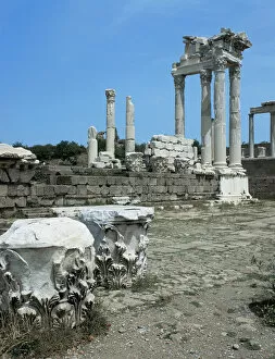 Greek art. Turkey. Pergamon. Temple of Hadrian. Turkey