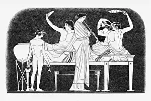Banqueting Prints: Greek Banquet Diners
