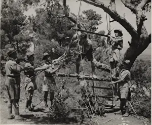 Teamwork Prints: Greek boy scouts at camp
