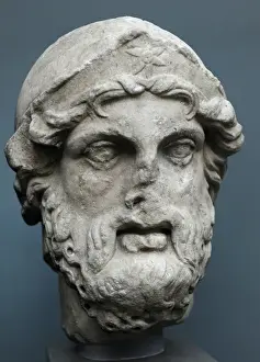 Greeks Prints: Greek general (stratetos). Bust. Marble
