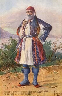 Greek man in traditional attire