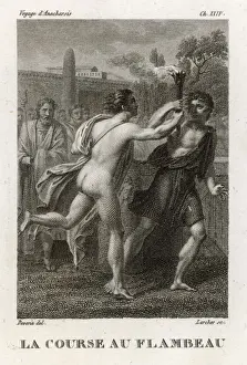 Torch Prints: Greek Relay Race