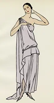 Rope Prints: Greek style toga dress 1922