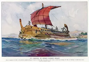 War Ship Prints: Greek Warship