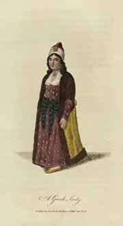 Greek woman in traditional costume