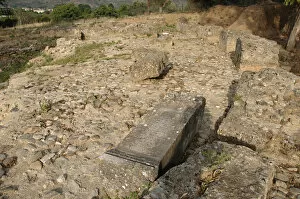 Images Dated 3rd June 2007: Greekk. Sparta. Acropolis. Ruins of Artemision. Detail