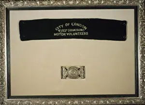 Squadrons Prints: Green baize armband of City of London Motor Volunteers