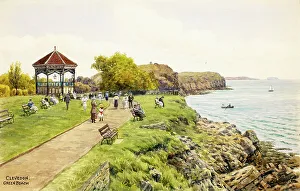 Clevedon Prints: Green Beach, Clevedon, Somerset