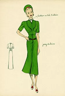Images Dated 25th February 2016: Green Dress 1938