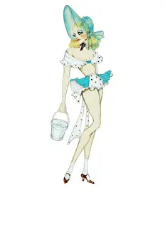 Green Flowing Dress - Murrays Cabaret Club costume design