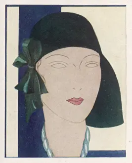 Green Hat with Bow 1930