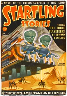 Aliens Prints: Green-headed Aliens