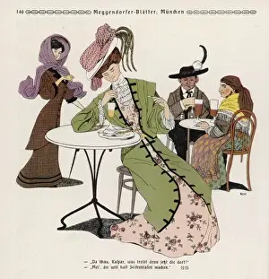 Green Lady in Cafe 1909