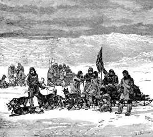 Coasts Prints: The Greenland Division of Sledges, British Arctic Expedition