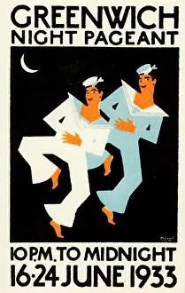 Pageant Prints: Greenwich Night Pageant June 1933 - Royal Navy Sailors Dance