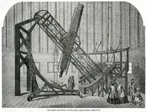 Equatorial Prints: Greenwich Observatory - Great Equatorial 1861