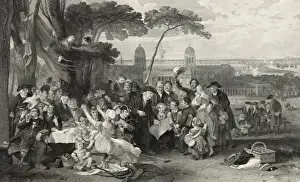 Greenwich pensioners commemorating the Battle of Trafalgar