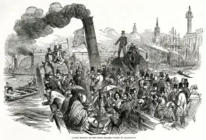 Excursion Prints: GREENWICH STEAMBOAT 1847