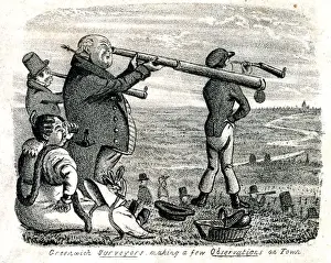 Greenwich Surveyors making a few Observations on Town