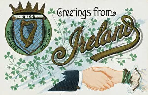 Greeting Collection: Greeting from Ireland - postcard