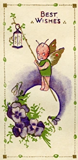 Pansies Gallery: Greetings card, Best Wishes