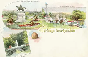 Beans Prints: Greetings card from Boston, Massachusetts, USA