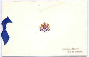 Stamped Collection: Greetings card, British Embassy, Rio de Janeiro, Brazil