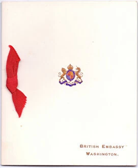 Stamped Collection: Greetings card, British Embassy, Washington, USA