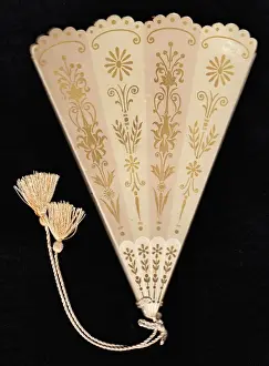 Greetings card in the form of a fan