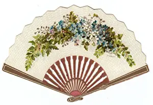 Greetings card in the form of a fan