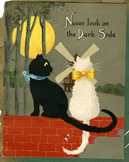 Images Dated 17th March 2017: Greetings card, Never look on the Dark Side
