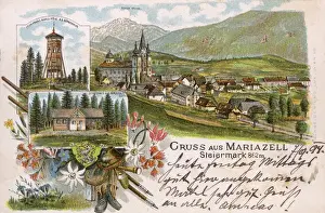 Styria Prints: Greetings card from Mariazell, Styria, Austria