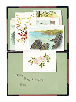 Images Dated 9th May 2018: Greetings card in the shape of an artists sketchbook